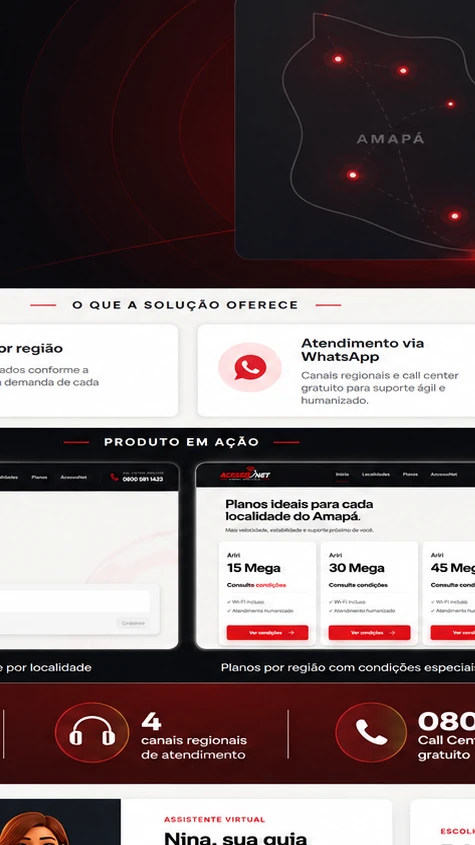 Planos por região no CR Accesso.net