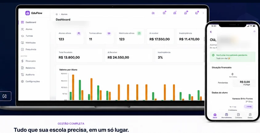 Tela real do CR EduFlow
